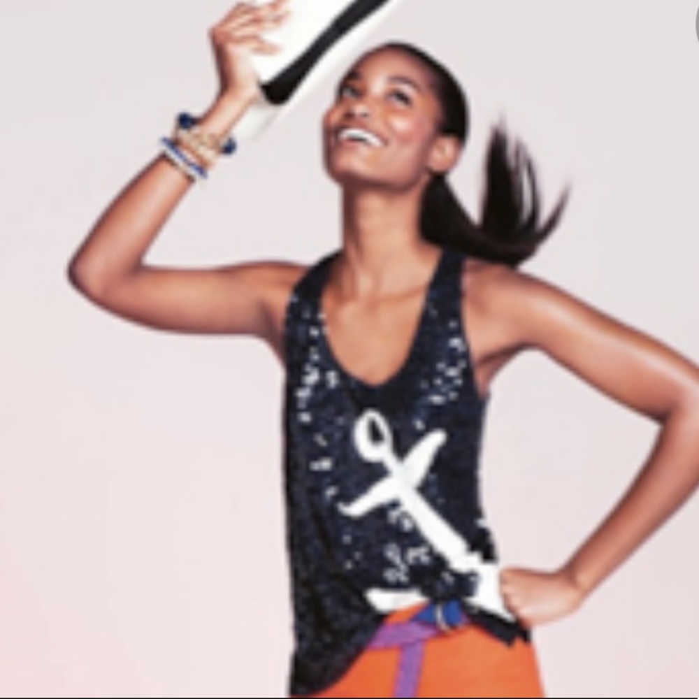 J.Crew sequin anchor tank - Picture 2 of 5